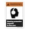 Signmission ANSI , Hearing Protection Required In This Area, 10in X 7in Rigid Plastic, WS-P-710-L-19953 OS-WS-P-710-L-19953 - alternate 1
